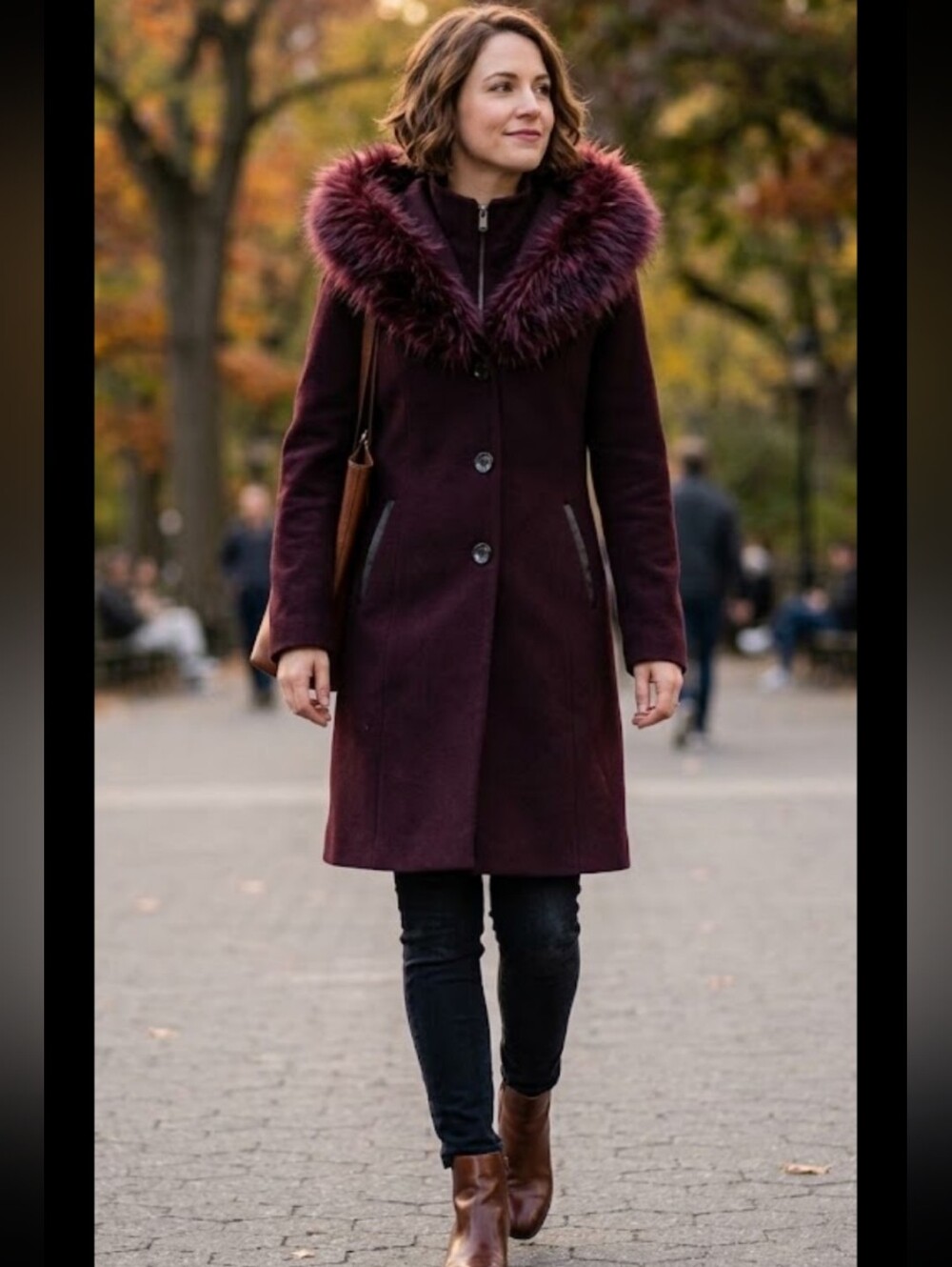Novelti Wool Blend Hooded Winter Coat